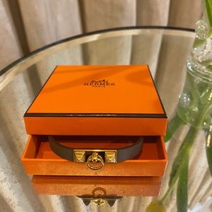 Hermès Micro Rivale Bracelet - Taupe